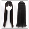 Tóc giả thẳng dài 60cm bangs nữ, che đầu toàn bộ tự nhiên - Giao hàng tận nơi, chỉ 115.500₫ 10