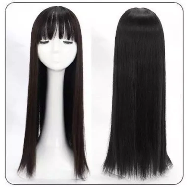 Tóc giả thẳng dài 60cm bangs nữ, che đầu toàn bộ tự nhiên - Giao hàng tận nơi, chỉ 115.500₫ 10