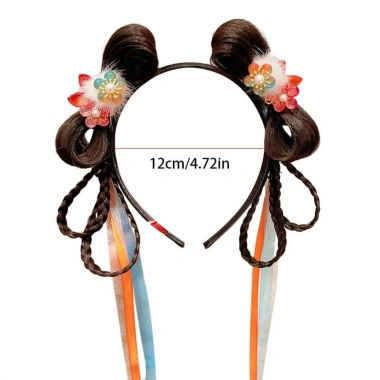 Tóc giả trẻ em Băng Đô & Tua Rua Hoa Năm Mới - Hanfu cổ đại sang trọng, giảm 152.280₫