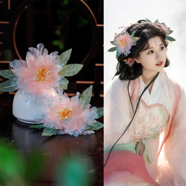 Tóc giả vintage gradient hoa tinh tế lấp lánh, phù hợp tóc dày và xoăn tạo kiểu 8 Tóc giả vintage gradient hoa tinh tế lấp lánh, phù hợp tóc dày và xoăn tạo kiểu 8