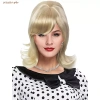 Tóc giả vintage nữ 16 inch nổ bằng phẳng, disco 50-70s, Halloween Cosplay – Giá 287k