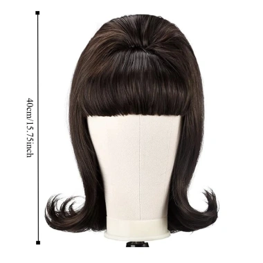 Tóc giả vintage nữ 16 inch nổ bằng phẳng, disco 50-70s, Halloween Cosplay – Giá 287k