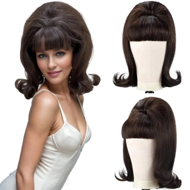 Tóc giả vintage nữ 16 inch nổ bằng phẳng, disco 50-70s, Halloween Cosplay – Giá 287k 7 Tóc giả vintage nữ 16 inch nổ bằng phẳng, disco 50-70s, Halloween Cosplay – Giá 287k 7