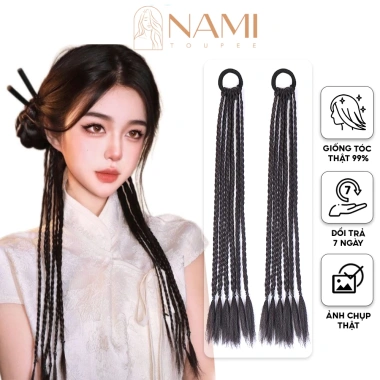 Tóc giả xoắn đuôi ngựa tự nhiên phong cách Hàn Quốc Y2K NAMI-37 - Chỉ 60.299đ