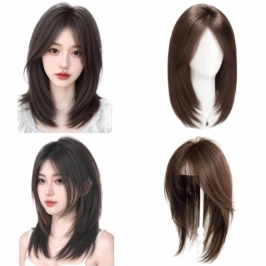 Tóc Lớp Thẳng Dài WEETW - Đầu Nối & Kẹp Tóc Giả Tự Nhiên, Giá Ưu Đãi 218k