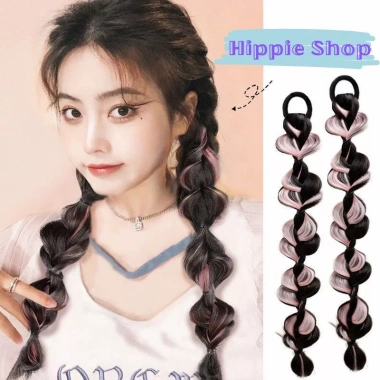 Tóc thắt bím, tóc tết cá tính bé gái TB02 - Phụ kiện tóc giả Hippie Shop 50k