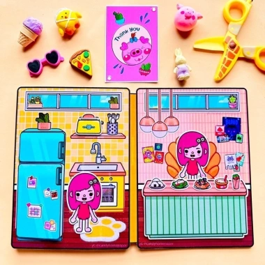 Toca Life World Book Toca Boca Nhà Vàng Squishy, Búp Bê Giấy Blackpink, Giá Ưu Đãi 85.000 VND 4
