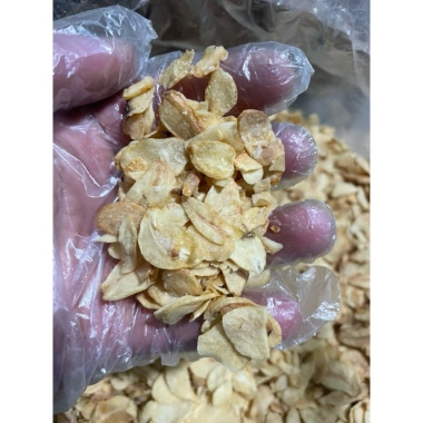 Tỏi lát sấy giòn Kinh Môn 500gr - Ăn liền, thích cho khô heo, xôi, làm pate, chỉ 40.000đ 2