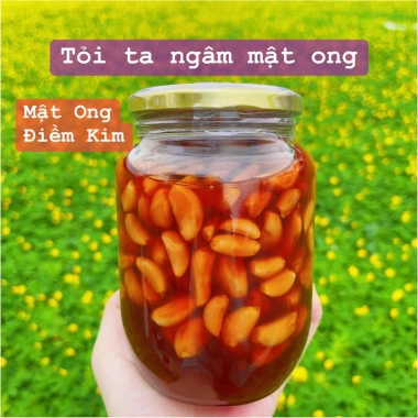Tỏi Ta Ngâm Mật Ong Điềm Kim 500ml Giảm Giá Đặc Biệt 105.000đ Tăng Sức Đề Kháng, Dinh Dưỡng Tự Nhiên