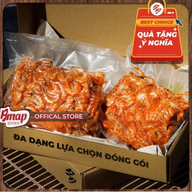 Tôm Đất Khô Dai Ngọt Cà Mau 100-200-500g Đặc Sản AMAP Giá chỉ 228.000 VND