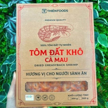 Tôm đất khô Thiên Foods Cà Mau – Vị ngọt tự nhiên, ăn liền hoặc nấu canh 200g/500g 789.000 VND