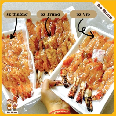 Tôm dẻo 1 nắng tẩm gia vị nhanh gọn 2p chỉ 500k - Tiện lợi, ngon thơm 3