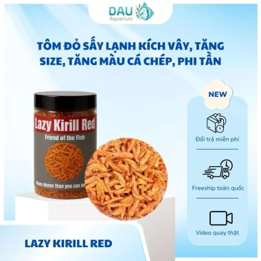 Tôm đỏ sấy lạnh Lazy Kirill Red 50g - Kích vây nhanh, tăng body cho cá chép & cá săn mồi - 65.000 VND