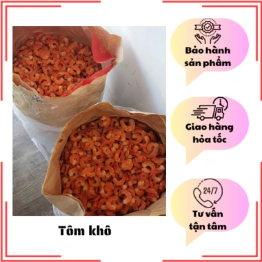 Tôm khô loại 1 mềm ngon ngọt, không cứng, gói 1kg - Giá ưu đãi 1.190.000₫