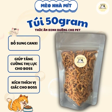 Tôm khô sấy giảm mùi phân, hỗ trợ tiêu hoá, giảm rụng lông cho mèo - 43.000 VND 2