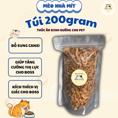 Tôm khô sấy giảm mùi phân, hỗ trợ tiêu hoá, giảm rụng lông cho mèo - 43.000 VND 4