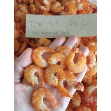 Tôm khô thẻ bạc sông size lớn cồ, khô ráo ngọt thịt 500g - Giá chỉ 230.000 VND 2