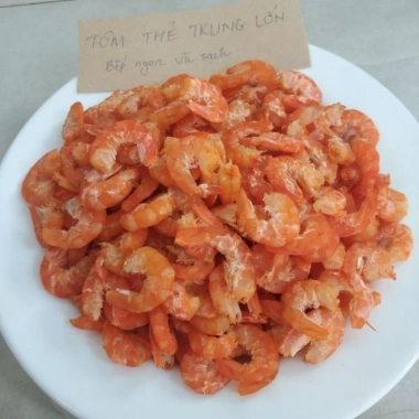 Tôm khô thẻ bạc sông size lớn cồ, khô ráo ngọt thịt 500g - Giá chỉ 230.000 VND 8