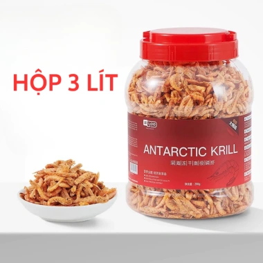 Tôm Nam Cực Sấy Khô YEE Antarctic Krill Đạm Cao Tăng Màu, Tăng Size Cá 269k 8