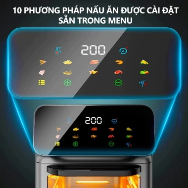 TOMLER Nồi chiên không dầu 16L Air Fryer đa năng - Giá 1,200,000đ, tiết kiệm 300k 8 TOMLER Nồi chiên không dầu 16L Air Fryer đa năng - Giá 1,200,000đ, tiết kiệm 300k 8