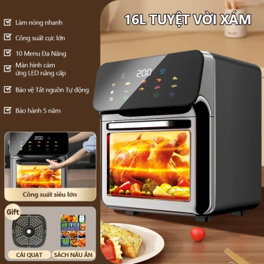 TOMLER Nồi chiên không dầu 16L Air Fryer đa năng - Giá 1,200,000đ, tiết kiệm 300k 10 TOMLER Nồi chiên không dầu 16L Air Fryer đa năng - Giá 1,200,000đ, tiết kiệm 300k 10