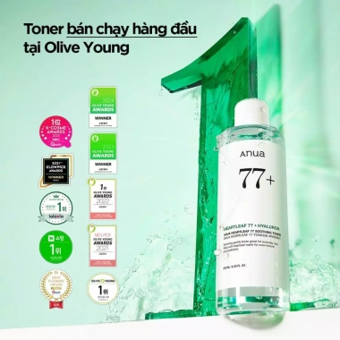Toner Anua 250ml Da Nhạy Cảm 77% Diếp Cá, Cân Bằng & Dưỡng ẩm - Chỉ 399.000 VND