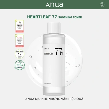 Toner Anua 250ml Da Nhạy Cảm 77% Diếp Cá, Cân Bằng & Dưỡng ẩm - Chỉ 399.000 VND 4 Toner Anua 250ml Da Nhạy Cảm 77% Diếp Cá, Cân Bằng & Dưỡng ẩm - Chỉ 399.000 VND 4