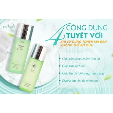 Toner bạc hà Dr Lacir MINT CRYSTAL - Cân bằng độ ẩm, mọi loại da, chỉ 199k
