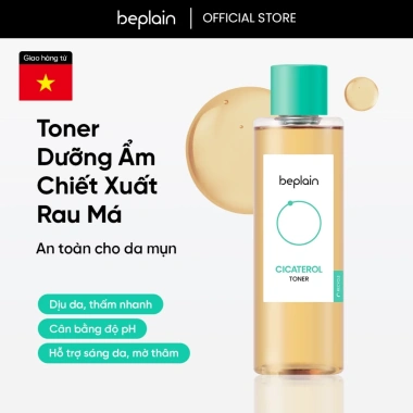 Toner Beplain Cicaterol rau má 200ml Dưỡng ẩm, tẩy da chết, chính hãng 360.000₫