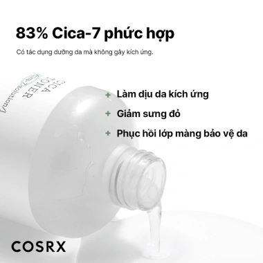 Toner Cân Bằng & Phục Hồi Da COSRX Cica 150ml - Dưỡng ẩm, làm dịu, giảm thâm - Chỉ 125.000 VND