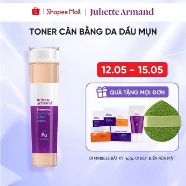 Toner Clarifying Active Lotion Juliette Armand: Cân Bằng Da Dầu, Kiểm Soát Mụn, Giá Ưu Đãi 1.190.000₫