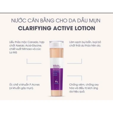 Toner Clarifying Active Lotion Juliette Armand: Cân Bằng Da Dầu, Kiểm Soát Mụn, Giá Ưu Đãi 1.190.000₫ 3