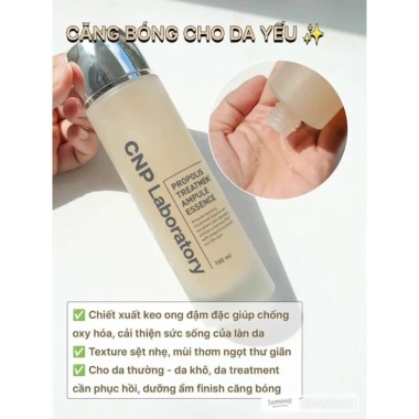 Toner CNP chiết xuất keo ong cân bằng da, se khít lỗ chân lông, dưỡng ẩm, giảm mụn - Giá chỉ 175.000₫ 10 Toner CNP chiết xuất keo ong cân bằng da, se khít lỗ chân lông, dưỡng ẩm, giảm mụn - Giá chỉ 175.000₫ 10