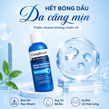 Toner Compliment No Problem Salicylic Acid 200ml Làm sạch da kiềm dầu giảm mụn giá 75.000đ