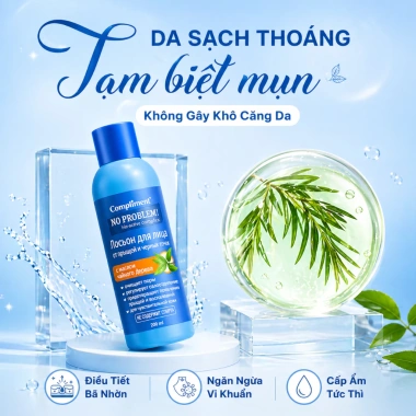 Toner Compliment No Problem Salicylic Acid 200ml Làm sạch da kiềm dầu giảm mụn giá 75.000đ 8 Toner Compliment No Problem Salicylic Acid 200ml Làm sạch da kiềm dầu giảm mụn giá 75.000đ 8