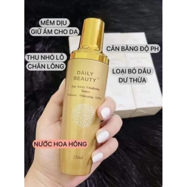 Toner Daily Beauty Cấp Ẩm Da Dầu, Dưỡng ẩm Dịu Nhẹ, Không Cồn, Giá 493k