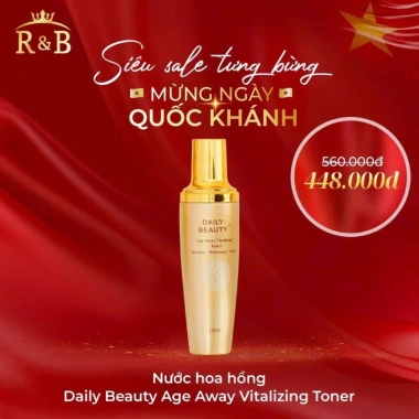 Toner Daily Beauty Cấp Ẩm Da Dầu, Dưỡng ẩm Dịu Nhẹ, Không Cồn, Giá 493k