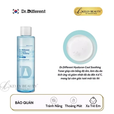Toner Dưỡng Ẩm Hyaluron Dr.Different - Làm Dịu Da, Giá chỉ 679.880₫ | Kelly Beauty