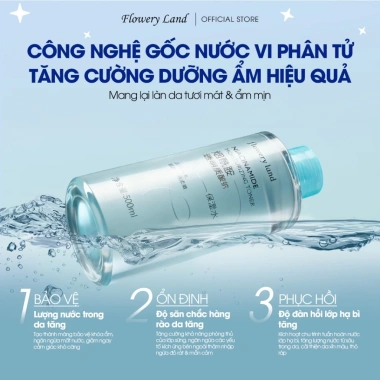 TONER DƯỠNG ẨM NIACINAMIDE 500ml Cân Bằng Da, Phục Hồi Đa Tầng, Dưỡng Sáng - 199k 4 TONER DƯỠNG ẨM NIACINAMIDE 500ml Cân Bằng Da, Phục Hồi Đa Tầng, Dưỡng Sáng - 199k 4