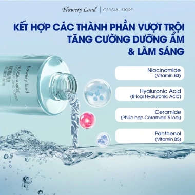TONER DƯỠNG ẨM NIACINAMIDE 500ml Cân Bằng Da, Phục Hồi Đa Tầng, Dưỡng Sáng - 199k