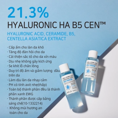 Toner Dưỡng Ẩm Phục Hồi Da Hyaluronic Acid Ceramide B5 160ml - 250.000 VND 3