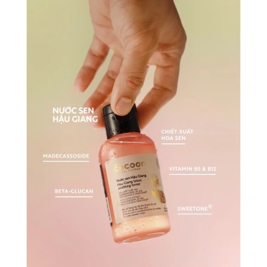 Toner Dưỡng Ẩm Phục Hồi Da Nhạy Cảm Sen Hậu Giang Cocoon 310ml - Giá 156.000đ