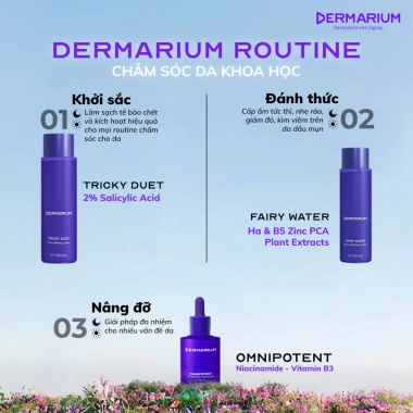 Toner HA B5 Dermarium Fairy Water 150ml - Zinc PCA cấp ẩm, làm dịu da mụn