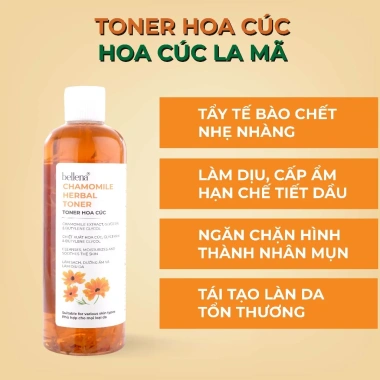 Toner hoa cúc Calendula cho da dầu mụn - Nước hoa hồng Bellena HC 500ml, giá 125k 2 Toner hoa cúc Calendula cho da dầu mụn - Nước hoa hồng Bellena HC 500ml, giá 125k 2