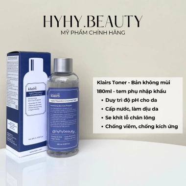 Toner không mùi KLAIRS Supple Preparation 180ml/30ml - Dưỡng ẩm, giá 205.000 VND