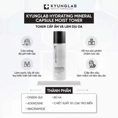 Toner Kyunglab Hydrating Mineral 150ml - Cấp ẩm sâu, ngăn ngừa lão hoá, cân bằng da - Giá 375.000₫ 4
