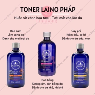 TONER LAINO Nước Cất Hoa Hồng Tươi Ngon 250ml - Dưỡng da, giảm nám, giá 265.000 VND