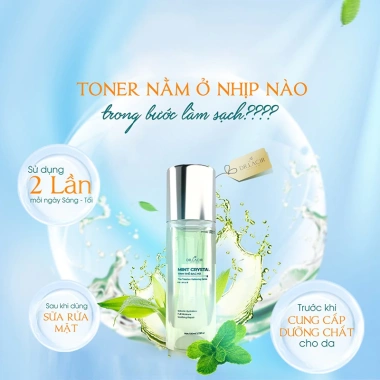 Toner Làm Sạch Dưỡng Ẩm DR.LACIR Bạc Hà Tinh Thể Mát Lạnh 100ml - Giá 420k