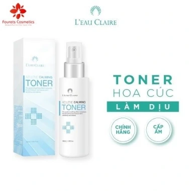 Toner Leau Claire Azulene Calming 100ml - Hoa Cúc Cân Bằng Độ Ướm Da Nhạy Cảm, Chính Hãng, 198.000₫