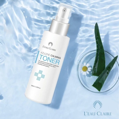Toner Leau Claire Azulene Calming 100ml - Hoa Cúc Cân Bằng Độ Ướm Da Nhạy Cảm, Chính Hãng, 198.000₫